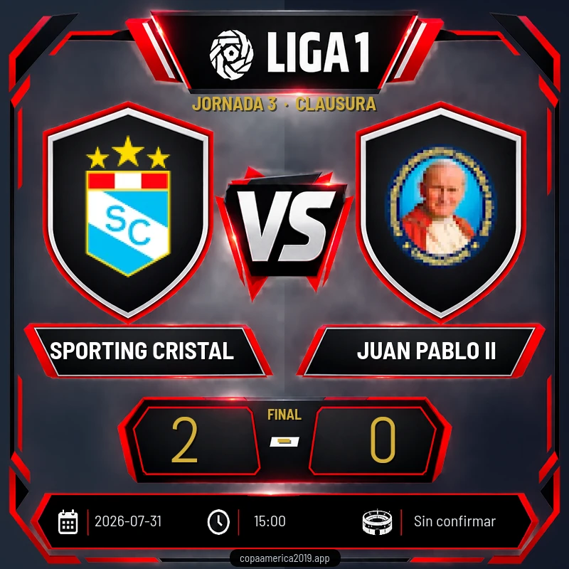 Sporting Cristal vs Juan Pablo II